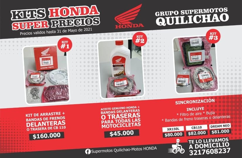 ¿Ya conoces los súper precios de los kits Honda?