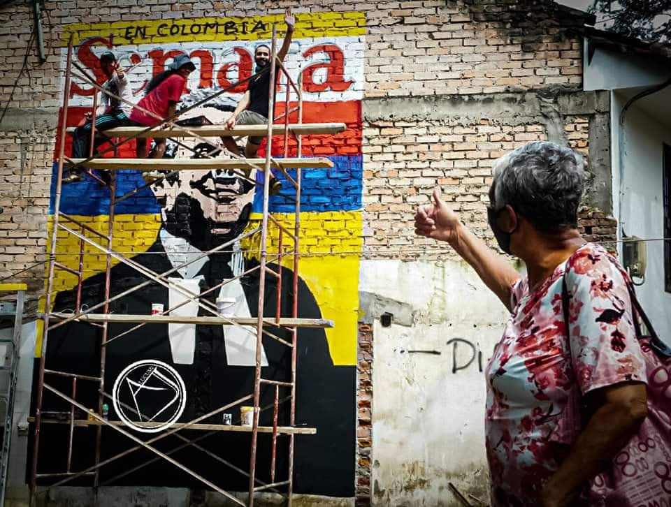 Por medio del arte, también se protesta en Santander de Quilichao
