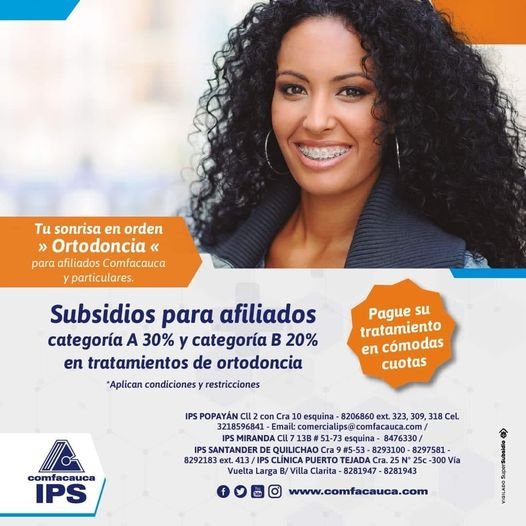 Subsidios para afiliados en tratamientos de ortodoncia