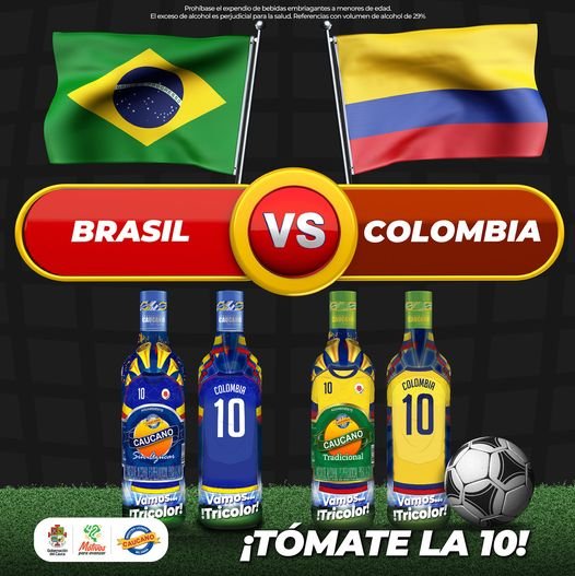 Brasil vs Colombia ¡Tomatela10!