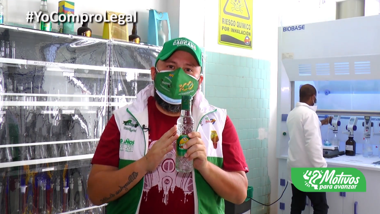 Aprende a identificar el aguardiente caucano