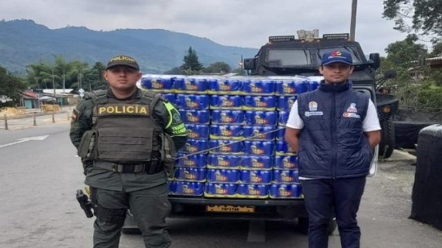 4800 unidades de refajo fueron decomisadas por la Gobernación del Cauca y Policía Nacional