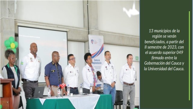 70 porciento de cupos universitarios de regionalizacion seran para estudiantes del Norte del Cauca