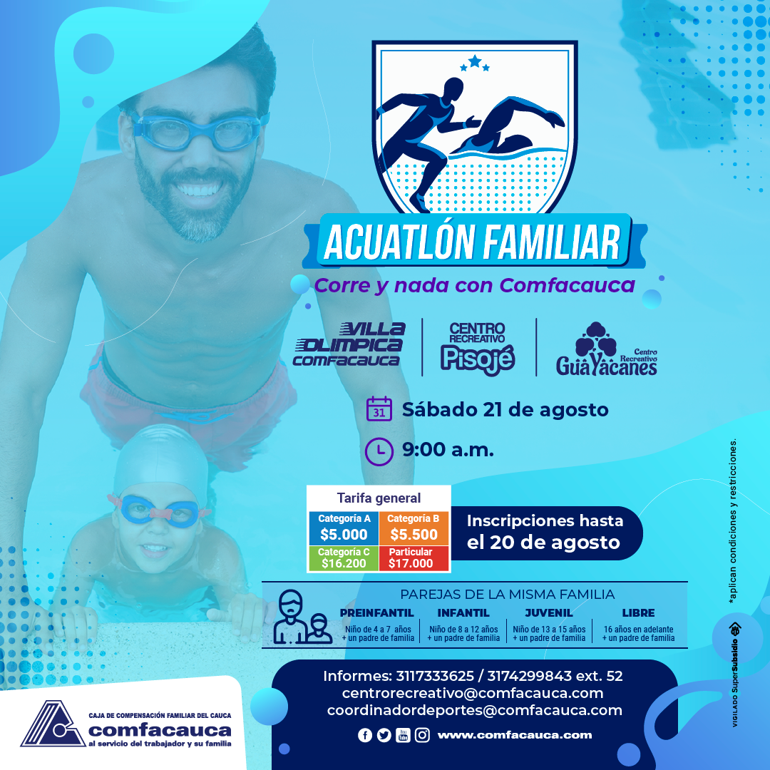 Acuatlon Familiar - Comfacauca