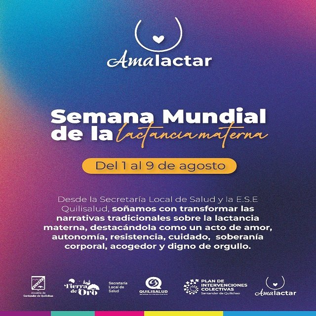 ¡Amamantar es un acto de amor! Santander de Quilichao celebra la Semana de la Lactancia Materna 2025