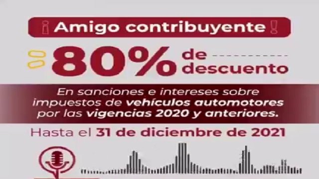 Amigo contribuyente descuentos hasta del 80 hasta el 31 de diciembre