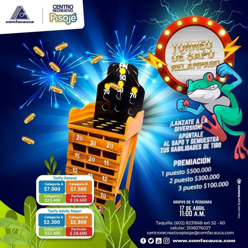 Apúntale al sapo y demuestra tus habilidades de tiro - Comfacauca