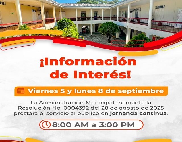 📢 ¡Atención! Alcaldía de Quilichao modifica el horario de servicio por la 52ª Feria