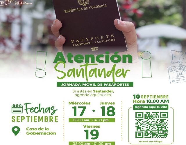 📣 ¡Atención Santander! Llega la Jornada Móvil de Pasaportes a Quilichao