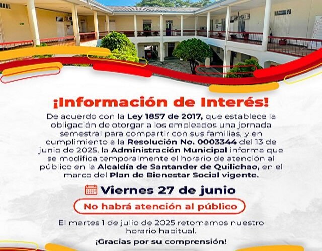 📢 ¡Atención ciudadanía quilichagüeña!