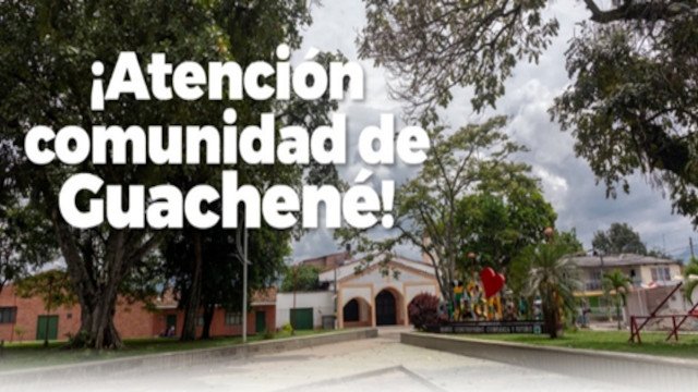 Atencion comunidad de Guachene tu salud es primero