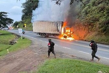 Bloqueo en la vía Popayán – Cali