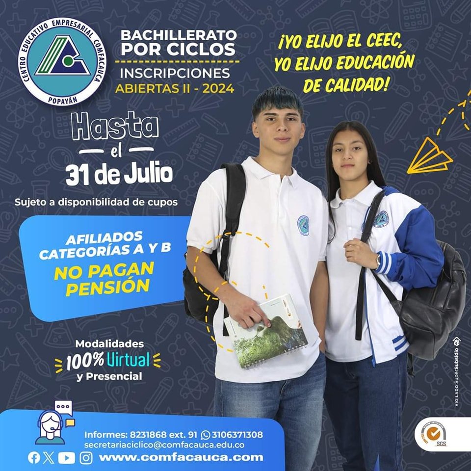 Bachillerato por ciclos Comfacauca