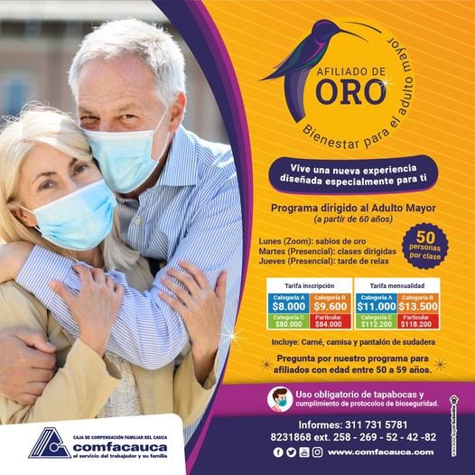 Bienestar para el adulto mayor - Comfacauca_