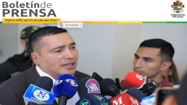 BOLETÍN DE PRENSA Nº 091 GOBERNACIÓN DEL CAUCA
