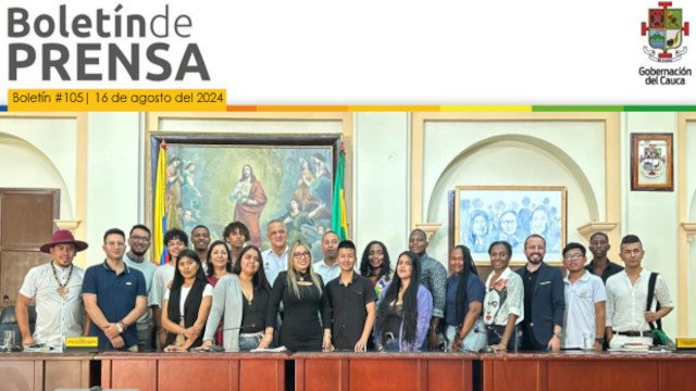 BOLETÍN DE PRENSA Nº 105 GOBERNACIÓN DEL CAUCA