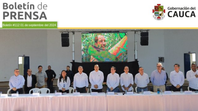 Boletín de Prensa No 112 - Gobernación del Cauca