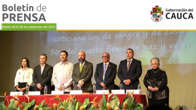 Boletín de Prensa No 114 - Gobernación del Cauca