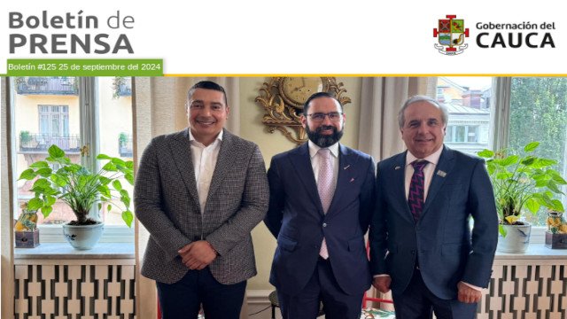 BOLETÍN DE PRENSA Nº 125 GOBERNACIÓN DEL CAUCA