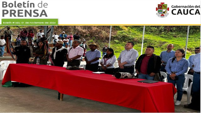 BOLETÍN DE PRENSA Nº 142 GOBERNACIÓN DEL CAUCA