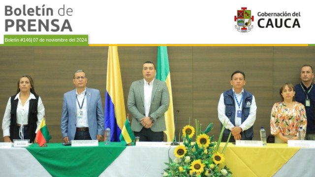 BOLETÍN DE PRENSA Nº 146 GOBERNACIÓN DEL CAUCA