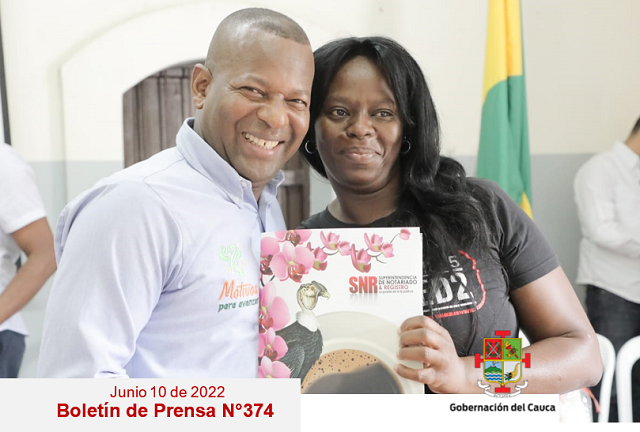 Boletin de Prensa No 374 Gobernacion del Cauca