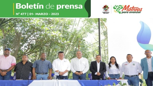 BOLETÍN DE PRENSA Nº 477 GOBERNACIÓN DEL CAUCA