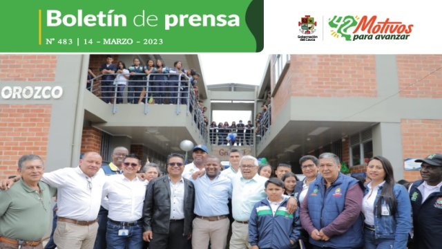 Boletin de Prensa No 483 Gobernacion del Cauca