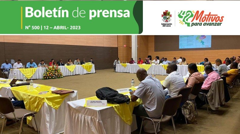 Boletin de Prensa No 500 Gobernacion del Cauca