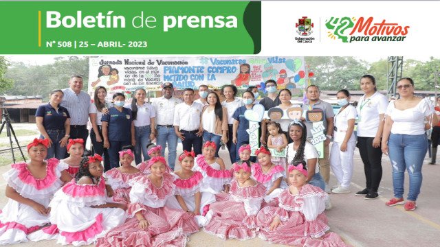 Boletin de Prensa No 508 Gobernacion del Cauca