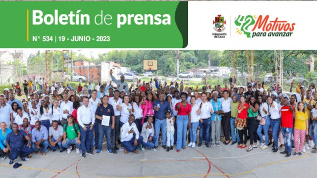 Boletin de Prensa No 534 Gobernacion del Cauca