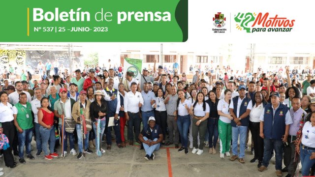 Boletin de Prensa No 537 Gobernacion del Cauca