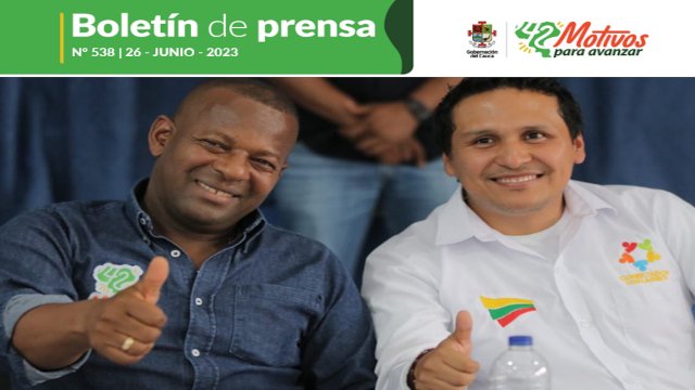Boletin de Prensa No 538 Gobernacion del Cauca