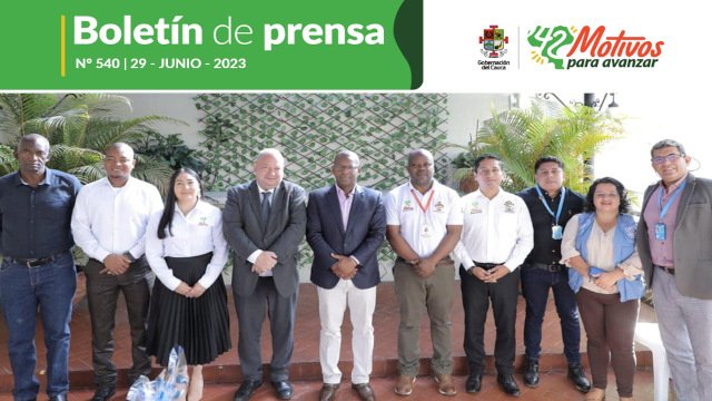 Boletin de Prensa No 540 Gobernacion del Cauca