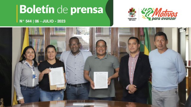 Boletin de Prensa No 544 Gobernacion del Cauca