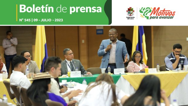 Boletin de Prensa No 545 Gobernacion del Cauca
