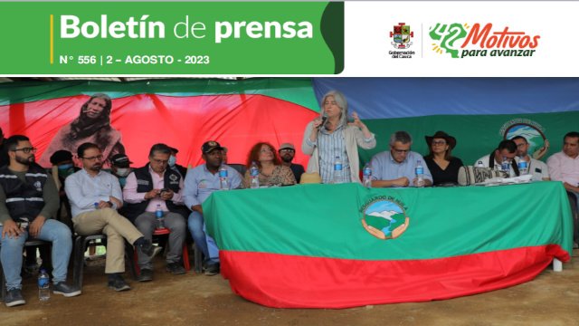 BOLETÍN DE PRENSA Nº 556 GOBERNACIÓN DEL CAUCA