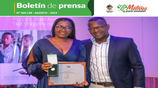 BOLETÍN DE PRENSA Nº 560 GOBERNACIÓN DEL CAUCA