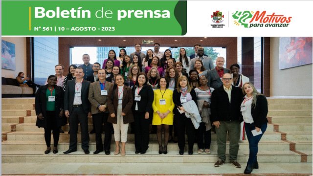 BOLETÍN DE PRENSA Nº 561 GOBERNACIÓN DEL CAUCA