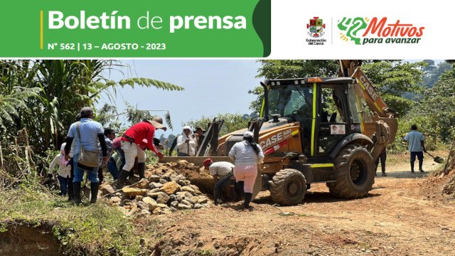 BOLETÍN DE PRENSA Nº 562 GOBERNACIÓN DEL CAUCA