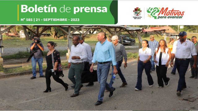 BOLETÍN DE PRENSA Nº 585 GOBERNACIÓN DEL CAUCA