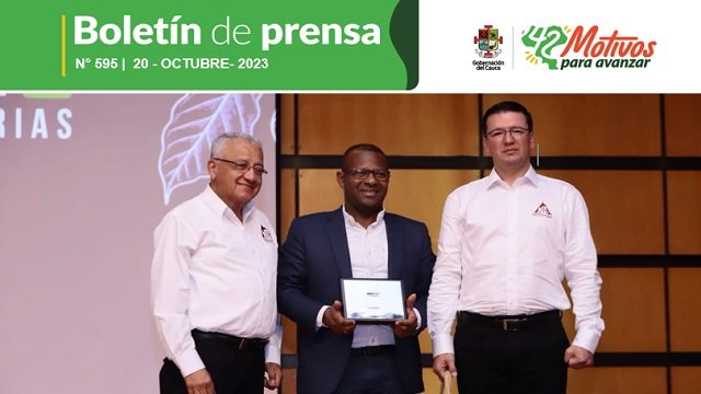 BOLETÍN DE PRENSA Nº 595 GOBERNACIÓN DEL CAUCA