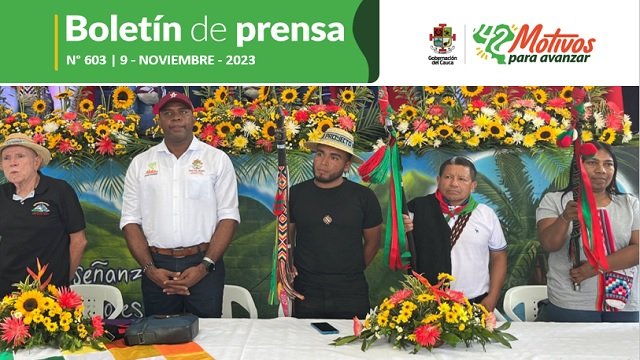 BOLETÍN DE PRENSA Nº 603 GOBERNACIÓN DEL CAUCA