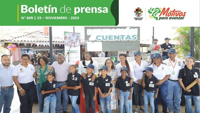 BOLETÍN DE PRENSA Nº 609 GOBERNACIÓN DEL CAUCA