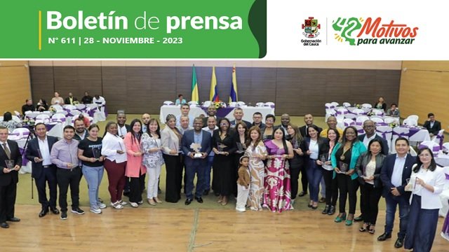 BOLETÍN DE PRENSA Nº 611 GOBERNACIÓN DEL CAUCA