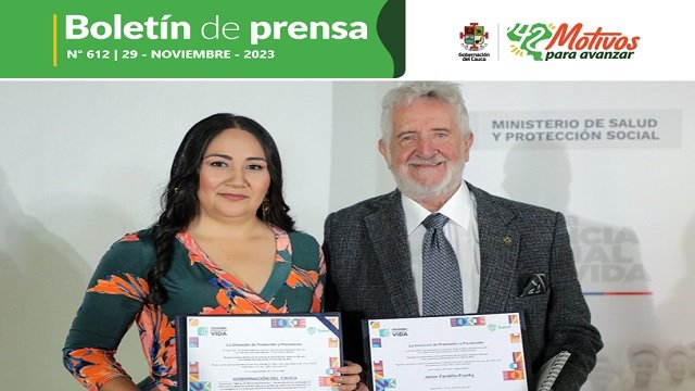 BOLETÍN DE PRENSA Nº 612 GOBERNACIÓN DEL CAUCA