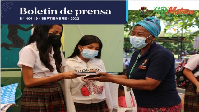 Boletin de Prensa No. 404 Septiembre 09 de 2022