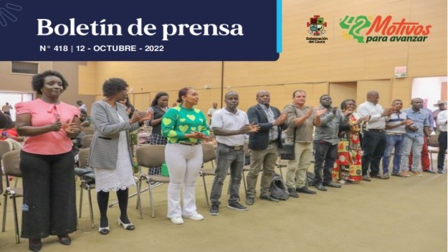 Boletin de Prensa No. 418 12 de octubre de 2022