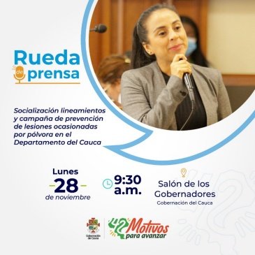 Campana de prevencion de lesiones ocasionadas por polvora Gobernacion del Cauca