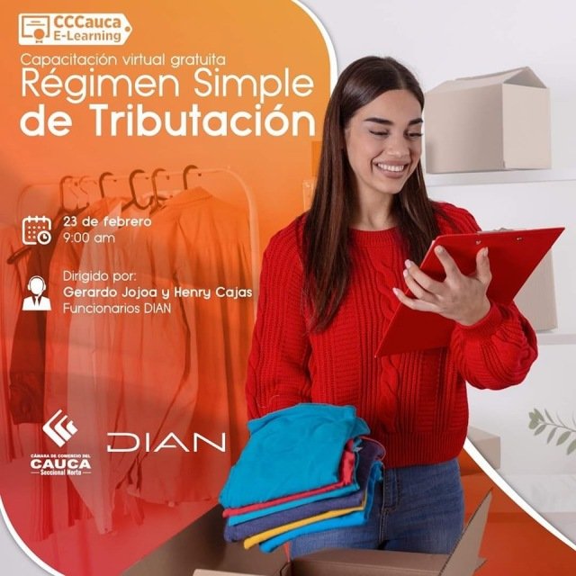 Capacítate en Régimen Simple de Tributación - Cámara de Comercio del Cauca